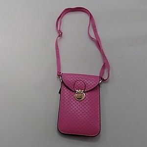 Hot pink crossbody bag